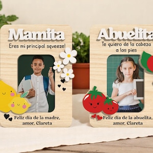 Archivos Digitales Corte Láser | Marco Mamá y Abuela SVG |  Pack de 2 Diseños para Glowforge xTool