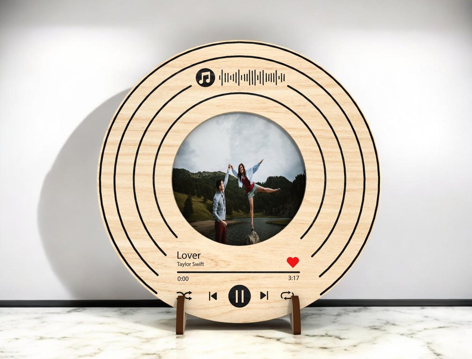 Spotify Rectangular Round Vinyl Spotify Plaque Photo Frame Digital File Laser Cut SVG ...