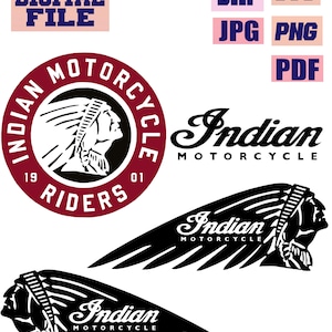 svg/png/jpg/pdf/dxf Indian Motorcycles Logo bundle motorbike Vehicle Wheels Biker.. cut file for Cricut .. download digital file
