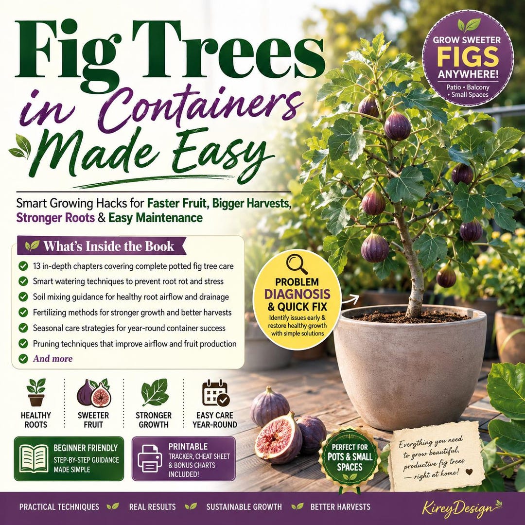 Fig Trees in Containers Made Easy Ebook | Potted Fig Tree Care Guide ...