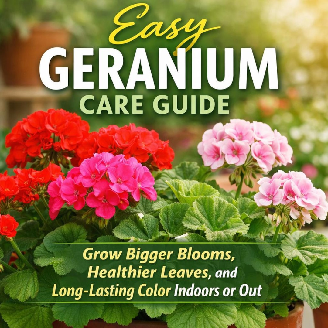 Geranium Care Guide: Grow Bigger Blooms & Healthier Leaves (PDF) - Etsy