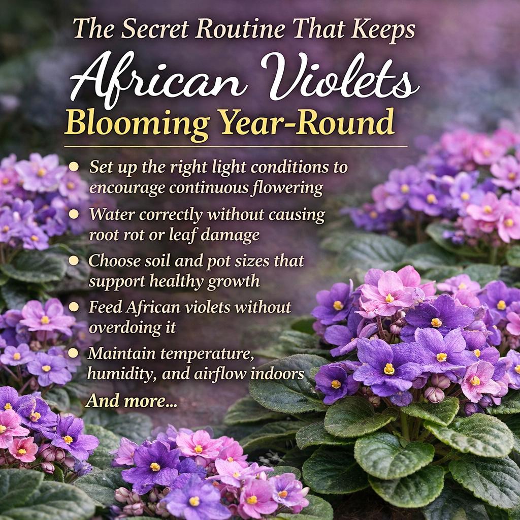 The Secret Routine That Keeps African Violets Blooming Year-round - A ...