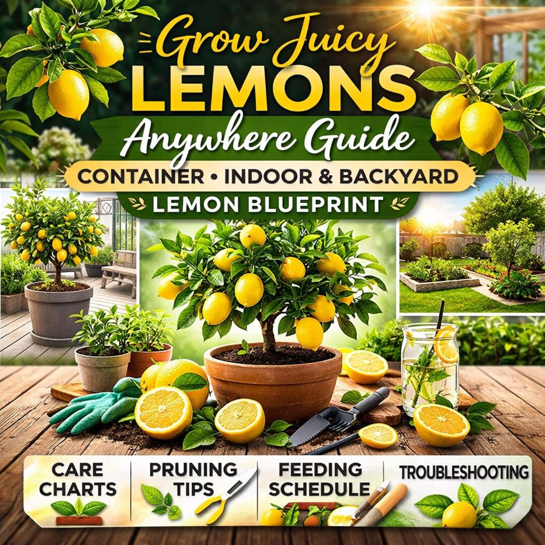 Grow Juicy Lemons Anywhere Guide – Container, Indoor, Backyard Lemon ...