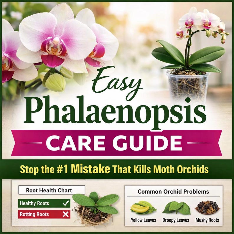  Foto zu Phalaenopsis Care Guide Printable - Stop the #1 Mistake That Kills Moth 