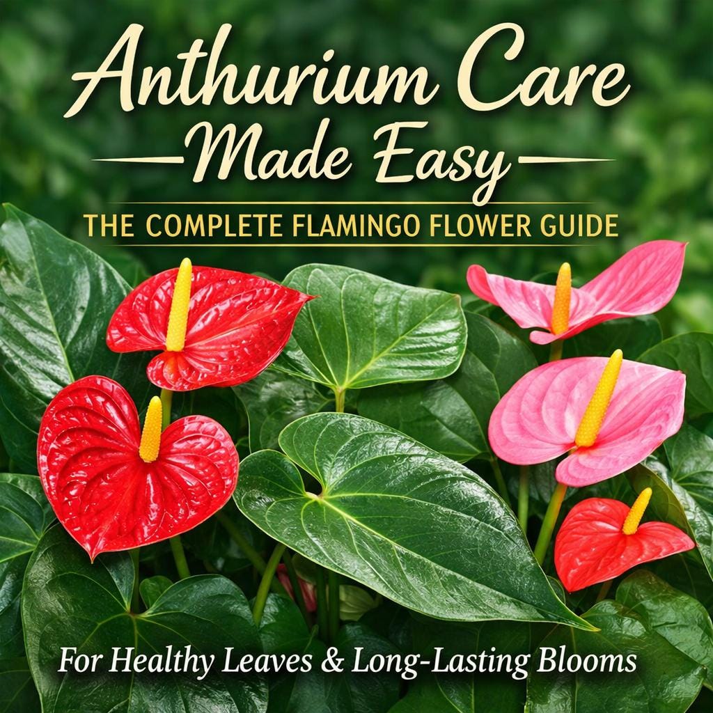 Anthurium Care Made Easy  the Complete Flamingo Flower Guide for Healthy  Leaves & Long-lasting Blooms - Printable PDF + Charts - Etsy Israel