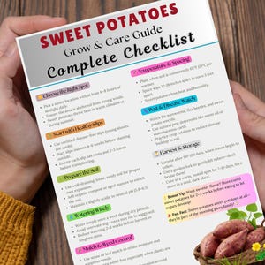 Printable Ultimate Potato Guide.pdf Sweet Potatoes Care Guide – How to Grow and Care for Sweet Potatoes ...