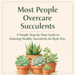 Most People Overcare Succulents – A Simple Step-by-Step Guide to Growing Healthy Succulents the Right Way + Bonus Charts (Printable A4)