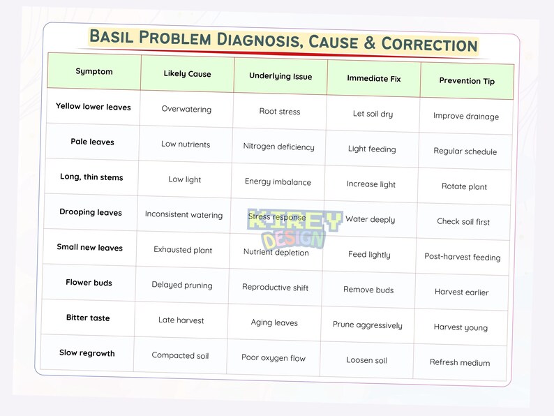 Basil Care Guide Cheat Sheet | How to Grow Basil That Keeps Producing ...
