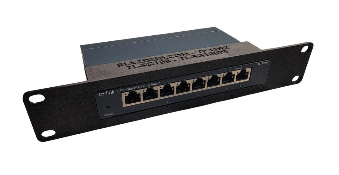 10 Inch 1U Network Rack Mount for Tp-link TL-SG108PE, 8 Port Gigabit ...