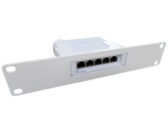 10-inch 1U Network Rack Mount for Ubiquiti Flex Switch USW-Flex (46W)