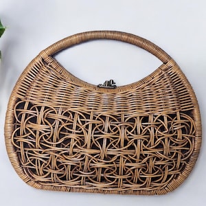 Rattan Tasche, Java Tasche, Geschenk für Frau, Sommer Geldbörse, Crossbody Rattan Taschen, Tasche für Geschenk
