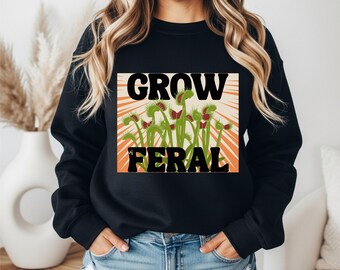 Plant Sweatshirt | Carnivorous Plants | Plant Parent Gift | Houseplant Lover Gifts