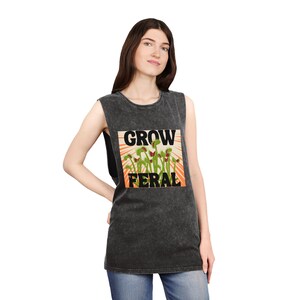 Grow Feral Venus Flytrap Stonewashed Tank Top | Plant Parent Shirt