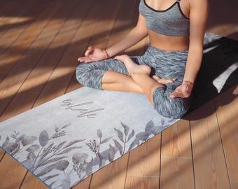 Meditation Non-Slip Yoga Mat: with Carrying Strap | Yoga Instructor Graduation Gift