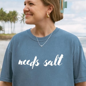 Needs Salt Shirt, Foodie Shirt, Chef Shirt, Trendy Aesthetic Tee, Salt Shirt, Oversize, Womens, Mens, Unisex Comfort Colors T-shirt
