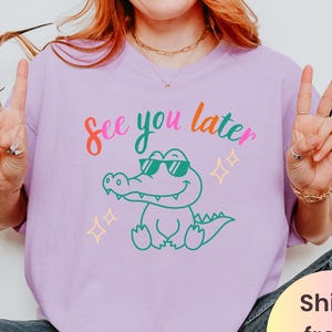 See You Later Alligator Teacher Shirt, End of Year Comfort Colors® Teacher TShirt, Last Day of School Tee, Teacher Summer Gift, Teacher Gift
