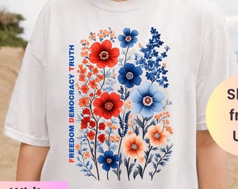 Subtle Anti Trump Shirt, Resistance Is Patriotic Comfort Colors Tee, Resist Shirt, 4th of July Tank Top, FDT Shirt, Anti Oligarchy Tee Gift