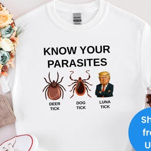Know Your Parasites Shirt, Anti Trump Shirt, Election Day Shirt, Funny Trump Shirt, Sarcastic Trump Shirt, Anti Trump Tee, Trump Shirt, Gift