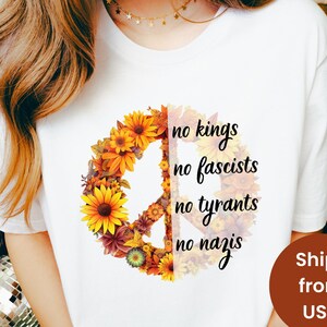 No Kings in America Shirt, Political Statement, Anti-MAGA, Protest Apparel, Resist Tee, Rejecting Republican Oligarchy, Protest T-Shirt