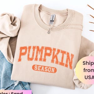 Retro Pumpkin Season Sweatshirt - Thanksgiving Gift Fall Gifts - Autumn Sweatshirt - Cute Fall Sweatshirt - Halloween Sweatshirts For Women
