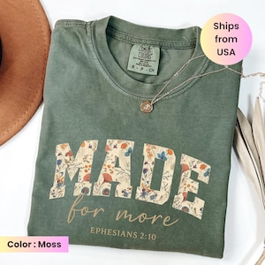 Comfort Colors® Bible Verse Shirt, Cute Christian Shirt For Women,Jesus Shirt,Christian Gift, Christian Christmas Shirt,Love and Grace Shirt