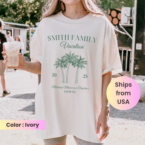 Custom Family Vacation 2025 Shirts, Making Memories Together Family Matching Tshirt, Personalized Family Beach Trip Shirt, Summer Family Tee