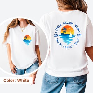 Personalized Family Beach Vacation Shirt, Family Name Tee, Family Matching Shirts, Customized Family Trip T Shirt, Family Beach Trip Shirts