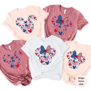 Disney Mickey and Minnie Fourth Of July Shirt, Fourth of July Disney Shirts, 4th of July Minnie Mickey Shirt, 4th Of July Couple Shirt