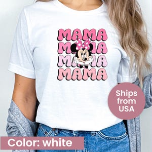 Disney Mama Shirt, Minnie Disney Mom Shirt, Minnie Mouse Shirt, Minnie Mama Tee, Disney Mommy Birthday Shirt, Mama Minnie Shirt, Mama Tee