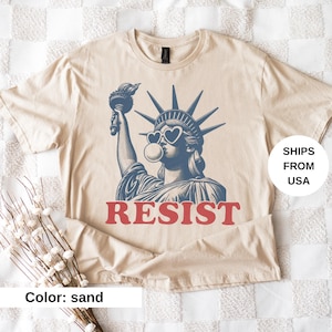 Resist Shirt Statue of Liberty Tshirt, Resist T Shirt Women, Resist Tshirt for Feminist Gift, Resist T-Shirt, Resist Tee for Feminist Shirt