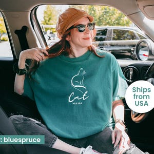 Comfort Colors® Cat Mama Shirt, Mothers Day Gift, Cat Mom Shirt,  Cat Shirt for Cat Mom, Cat Mom Gifts, Cat Owner Gift, Cat Lover Gift