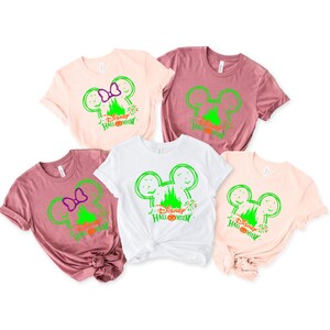 Disney Halloween 2025 Custom Shirt,Custom Halloween Disney Tshirt, Disney Family Matching Halloween Tee,Disneyland Halloween Shirts,Fall Tee
