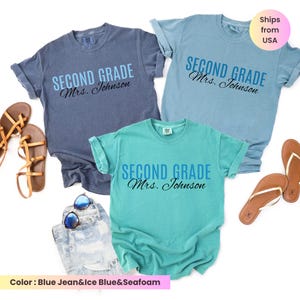 Comfort Colors Teacher Shirt, Second Grade Teacher Shirt, 2nd Grade Teacher Shirt, 2nd Grade Teacher Tee, Back to School Shirt, Teacher Tee