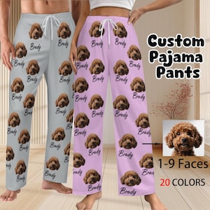 Custom Pet Face Pajama Pants,Pajama Pants, Custom Photo Pajama Pants, Personalized Pajamas Pants with Faces, Pet Photo Pajama,Pet Lover Gift