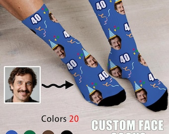 Customized Face Socks,Custom Father's Day Socks,Father's Day Gift,Customize socks with text,Personalized funny socks with face,Birthday Gift