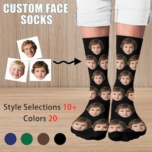 Father&#39;s Day Socks Gifts,Custom Face Socks,Custom Father&#39;s Day Socks, Dad Text Face Socks, Best Dad,  Fathers Day Gifts,Gift for Dad Grandpa