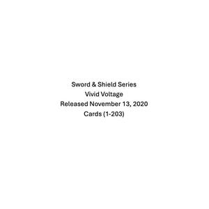 Sword & Shield- Vivid Voltage Sorting Cards