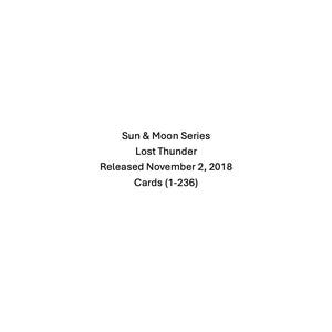 Sun & Moon- Lost Thunder Sortierkarten