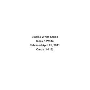 Black & White- Black and White Sorting Cards