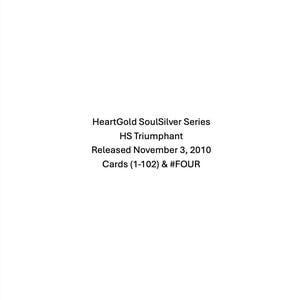 HeartGold SoulSilver- HS Triumphant Sorting Cards