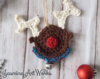 Rudolf Reindeer Ornament Crochet Pattern