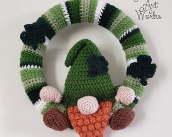 Lucky Gnome Wreath Crochet Pattern