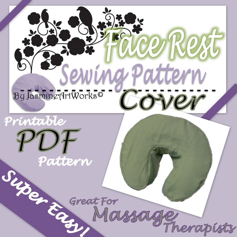 Face Rest Cover DIY PDF Sewing Pattern image 4