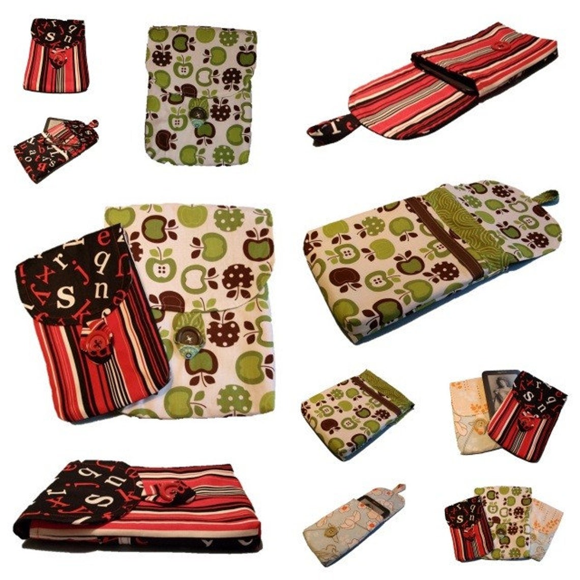 Padded Ereader Sleeve PDF Sewing Pattern Case for the Kindle Etsy