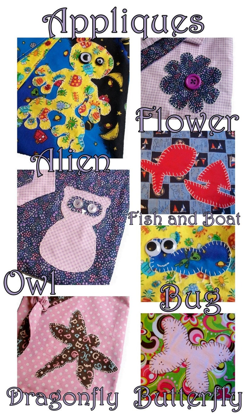 Reversible Tote Bag PDF Sewing Pattern With Appliques Easy and Fun - Etsy