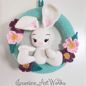 Hoppy Spring Wreath Crochet Pattern