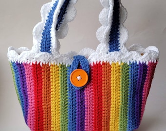 Rainbow Purse Crochet Pattern