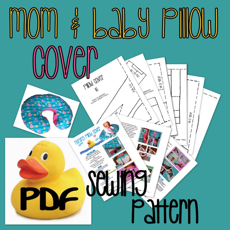 Mom and Baby Nursing Pillow Cover PDF Sewing Pattern image 2