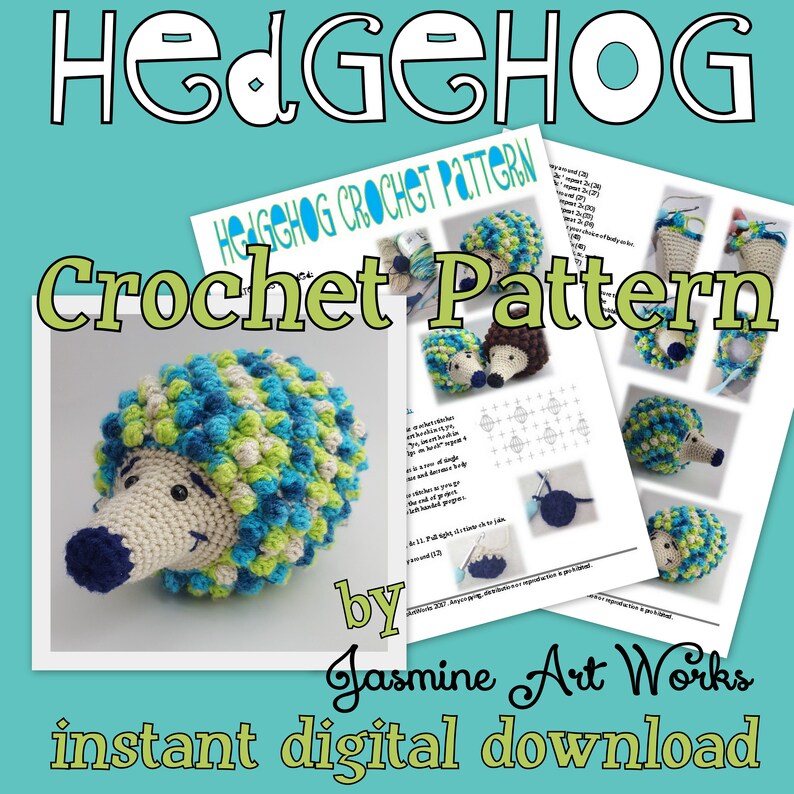 Hedgehog Crochet Pattern image 2