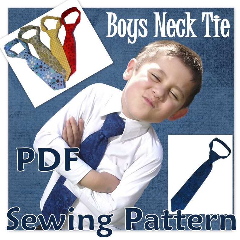 Boys Neck Tie PDF Sewing Pattern image 3
